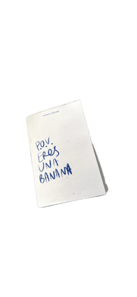 a notebook with the words'you are in banana'written on it